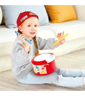 Tambour bébé lumineux intéractif  hape instrument de musique enfant eveil musical e0620 6943478031128 amusant