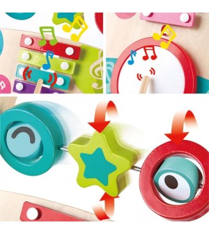 mon premier trotteur musical hape instrument de musique bebe eveil musical marche E0383 6943478031104 complet