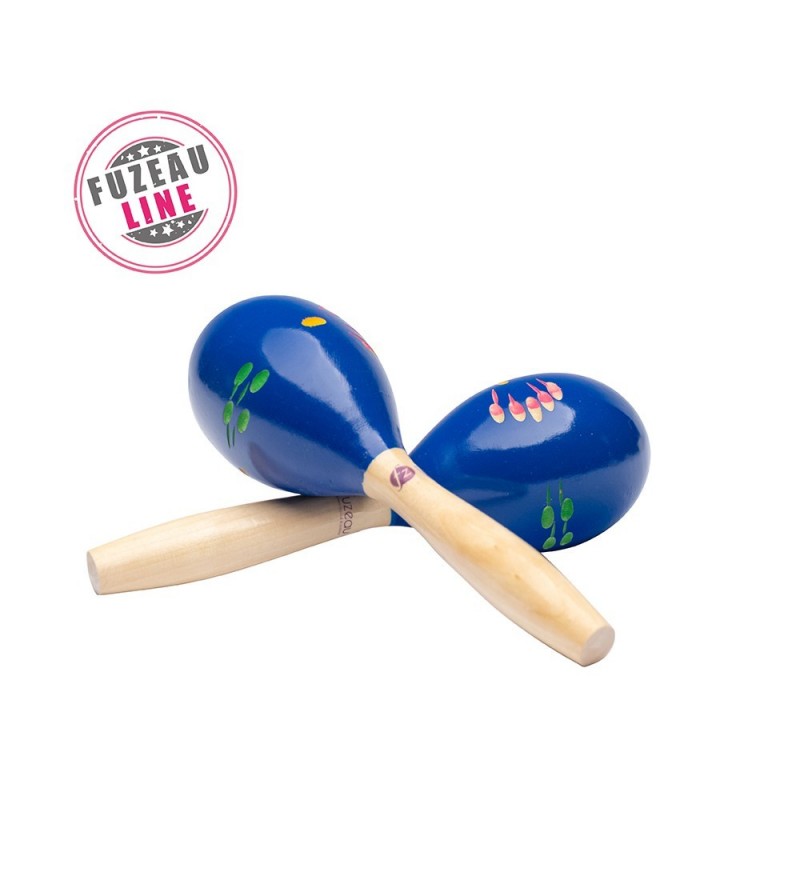 Maracas en bois peint