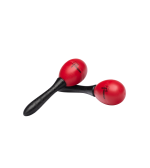 Lot de 2 pares d'ufs sonores maracas rouge et noir Fuzeau