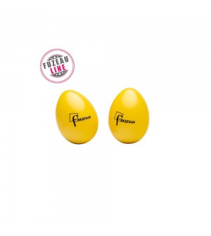 Lot de 20 paires d'ufs sonores maracas jaunes