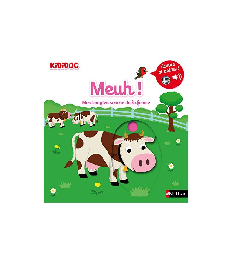 Livre sonore Mon imagier sonore de la ferme Meuh Kididoc