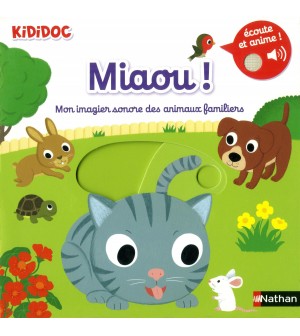 Livre sonore mon imagier sonore des animaux familiers Kididoc eveil musical