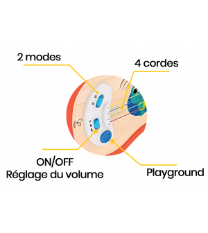 Ukulélé Magic Touch Baby einstein jouets éveil musical