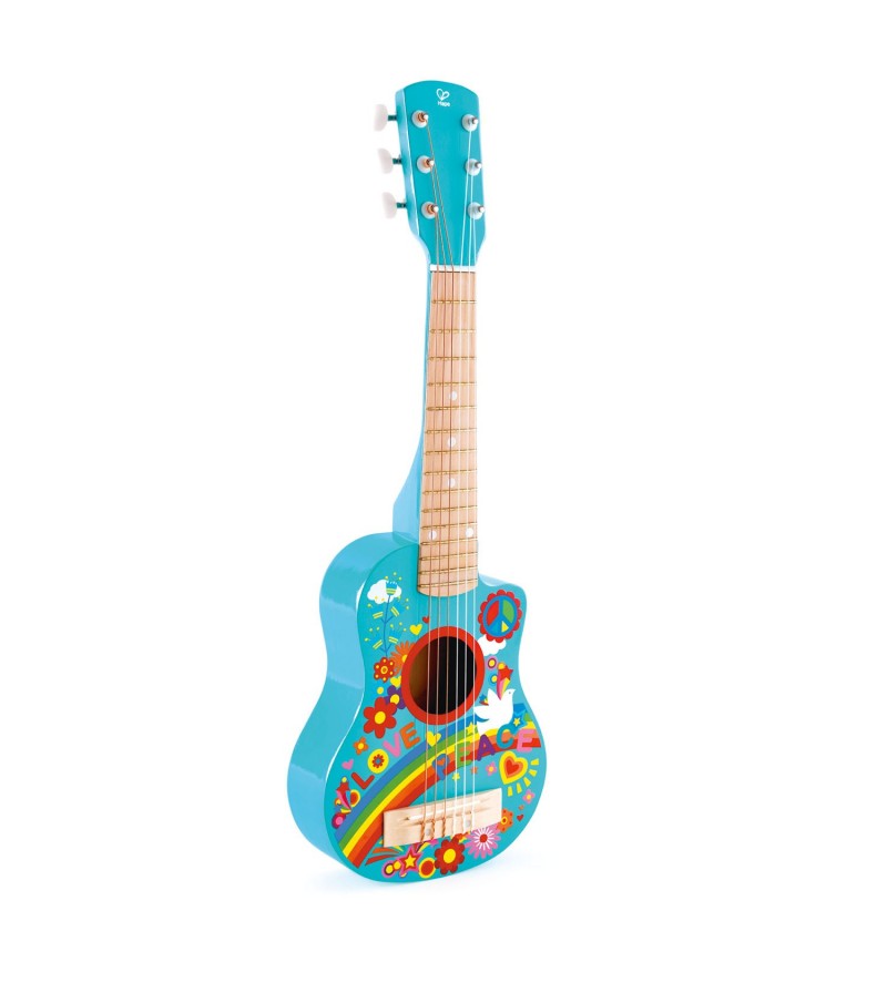 Guitare flower power Hape® jouets éveil musical instument de