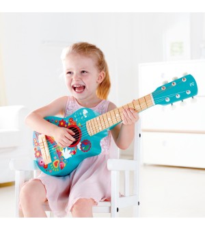 Guitare flower power Hape® jouets éveil musical instument de