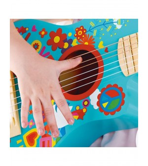 Guitare flower power Hape® jouets éveil musical instument de