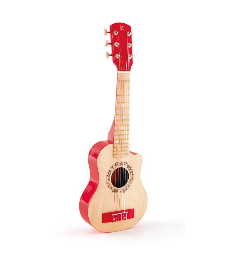 Guitare rouge Hape® jouets éveil musical instument de musique