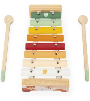 Janod - Set Musical 5 Instruments en Bois Sunshine - Instrument de Musique Enfant - Jouet d'Imitation et d'Ãveil Musical -