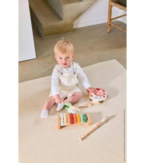 Janod - Set Musical 5 Instruments en Bois Sunshine - Instrument de Musique Enfant - Jouet d'Imitation et d'Ãveil Musical -