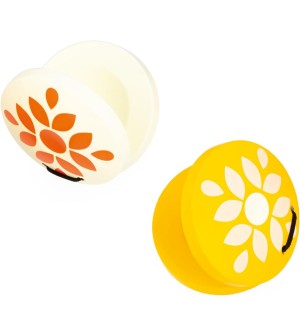 Janod - Set Musical 5 Instruments en Bois Sunshine - Instrument de Musique Enfant - Jouet d'Imitation et d'Ãveil Musical -