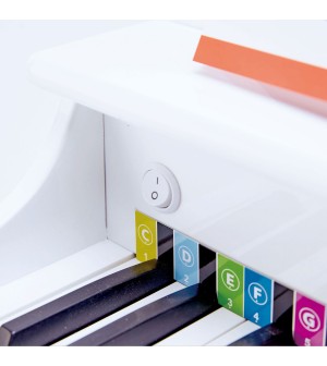 Grand piano deluxe Blanc Hape® jouets éveil musical instument