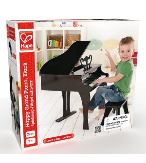 Piano à queue noir Hape® jouets éveil musical instument de