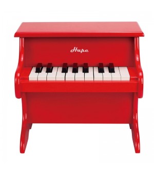 Petit piano rouge Hape® pour enfant de dès 3 ans - Musicakids éveil musical