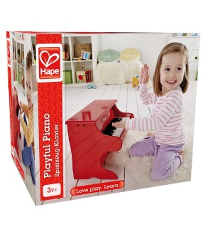 Petit piano rouge Hape® jouets éveil musical instument de