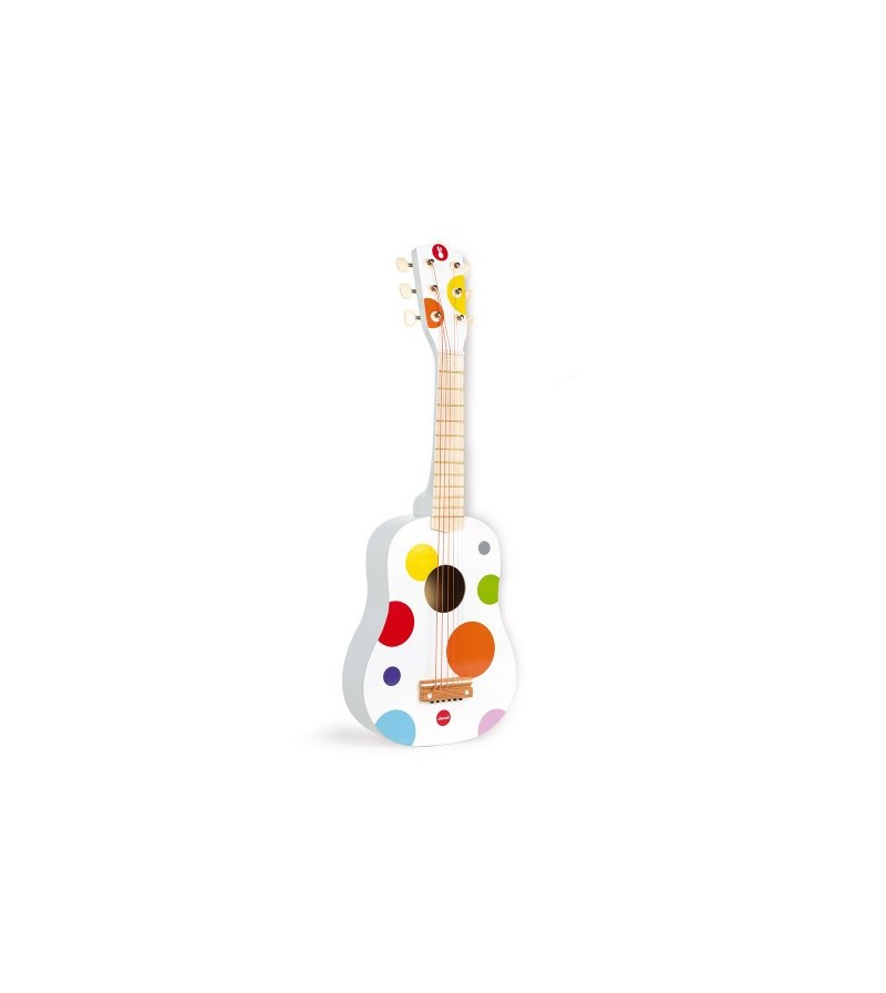 Guitare Confetti Bois Janod jouets éveil musical instument de