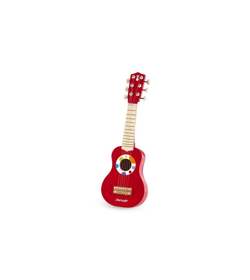 Ma première guitare Confetti Janod pour enfant de dès 5 ans - Musicakids  éveil musical