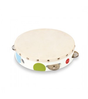 Tambourin confetti Janod jouets éveil musical instument de