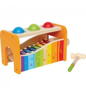 Banc à marteler xylophone Hape® jouets éveil musical instument