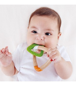 Hochet de dentition double triangle Hape® jouets éveil musical