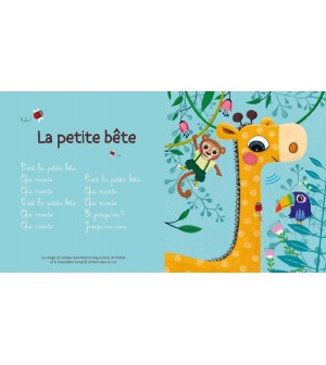 Comptines et jeux de doigts - Livre sonore - 6 chansons  jouets