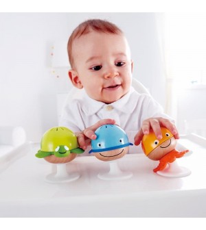 Hochets animaux marins Hape® jouets éveil musical instument de