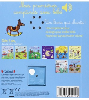 Mes premières comptines avec bébé - Livre Sonore - 6 Comptines pour enfant  de - Musicakids éveil musical