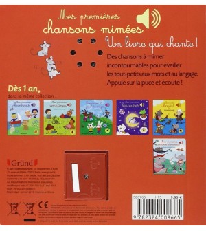 Mes premières comptines avec bébé - Livre Sonore - 6 Comptines pour enfant  de - Musicakids éveil musical