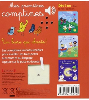 Mes premières comptines - Livre Sonore - 6 Comptines  jouets