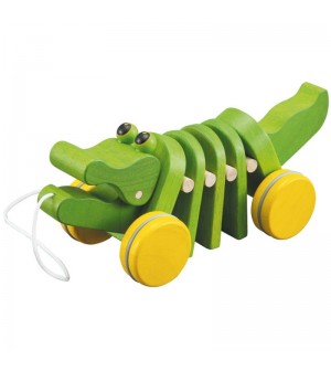Alligator à tirer Plan Toys jouets éveil musical instument de