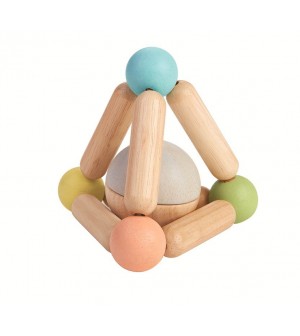 Hochet triangle pastel  jouets éveil musical instument de