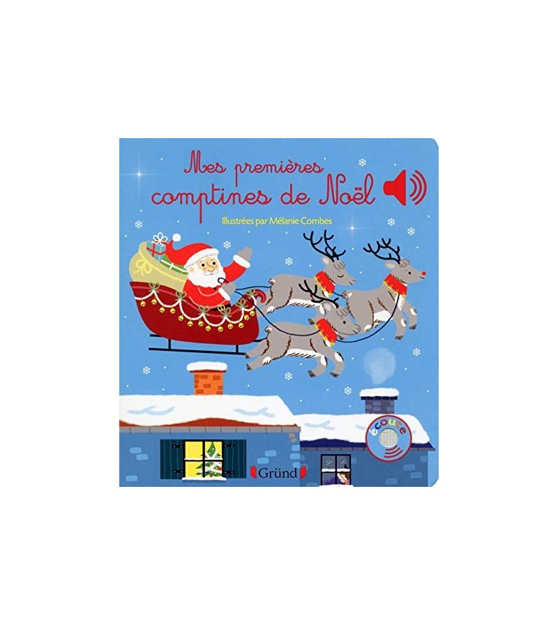 Grund - Mes jolies comptines et chansons de Noël – Livre sonore et d'eveil  avec 18 pastilles sonores – Bebe dès 1 an - - 1x1 - Cdiscount Librairie