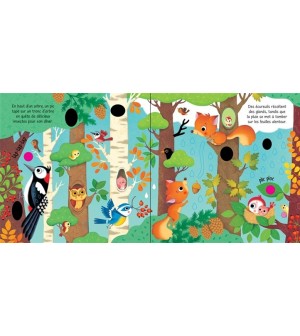 Les bruits de la forêt - Mon livre sonore à toucher  jouets