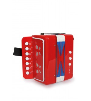 Accordéon rouge  jouets éveil musical instument de musique bébé