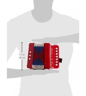 Accordéon rouge  jouets éveil musical instument de musique bébé