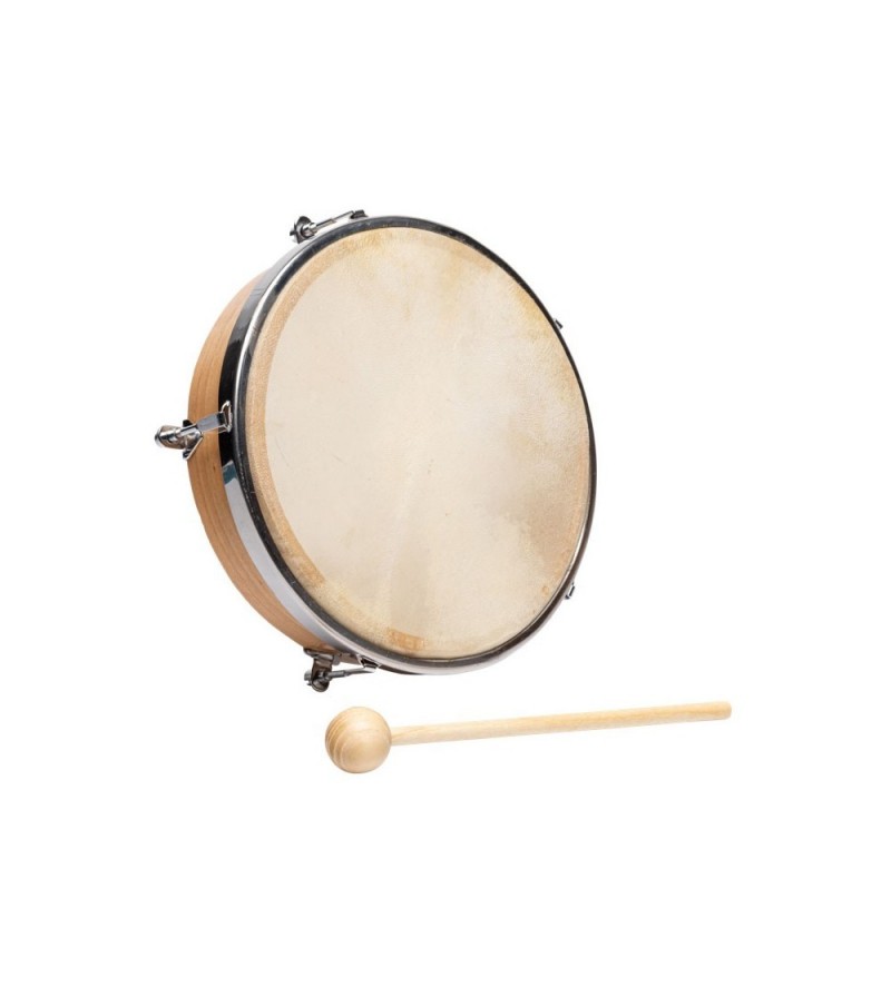 Tambourin peau naturelle 20cm Fuzeau jouets éveil musical