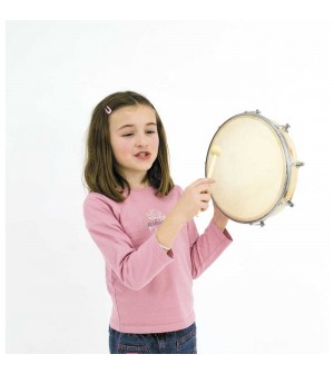 Tambourin peau naturelle 30cm Fuzeau jouets éveil musical