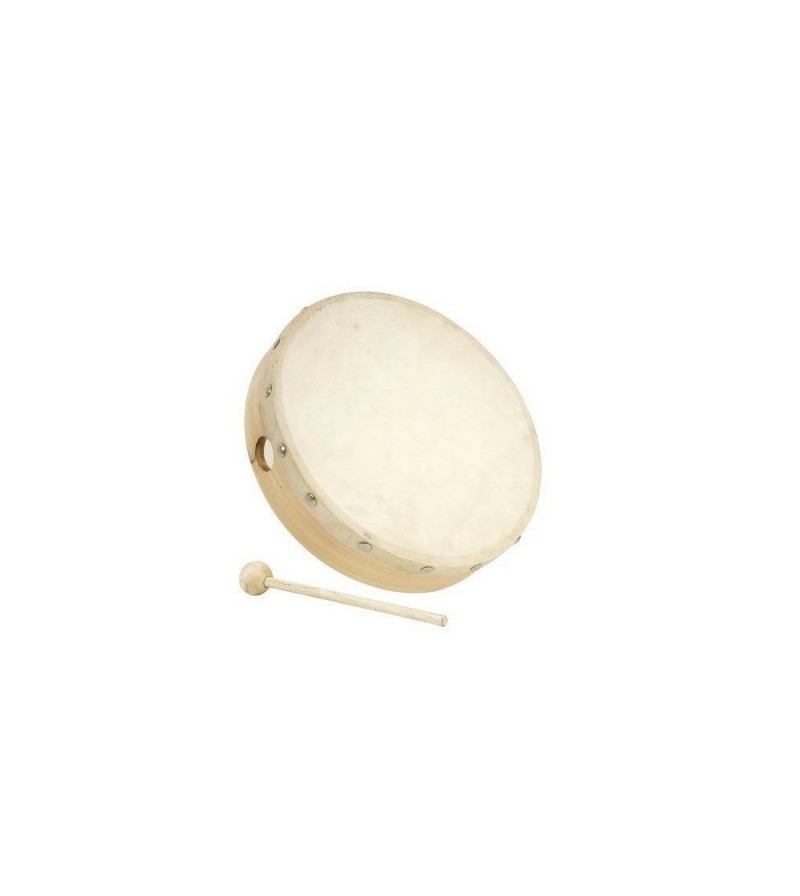 Tambourin peau naturelle 20cm sans cymbalettes Fuzeau jouets